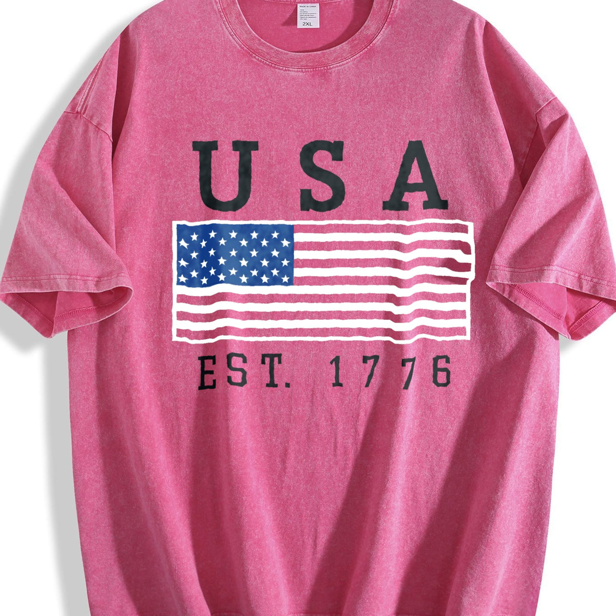 USA Flag Vintage Washed T-Shirt product image 7