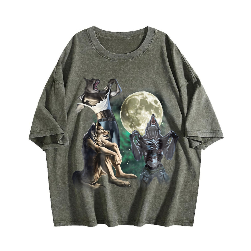 Alpha Wolf 90s Vintage Washed T-Shirt product image 4