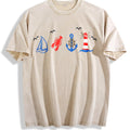 Coastal Nautical Summer Vintage Washed T-Shirt product image 1