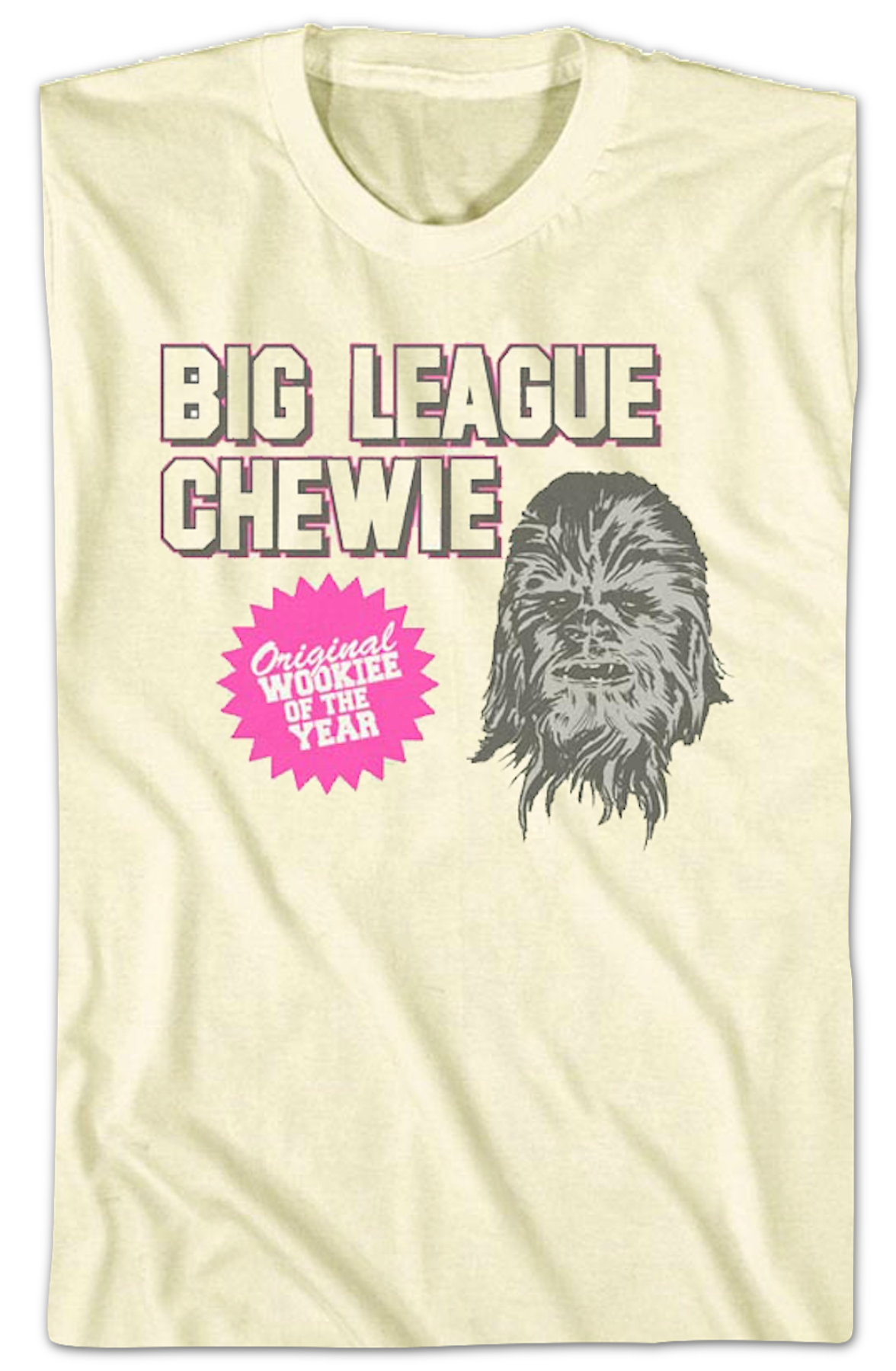 Big League Chewie Wookie Of The Year Star Wars T-Shirt product image 2