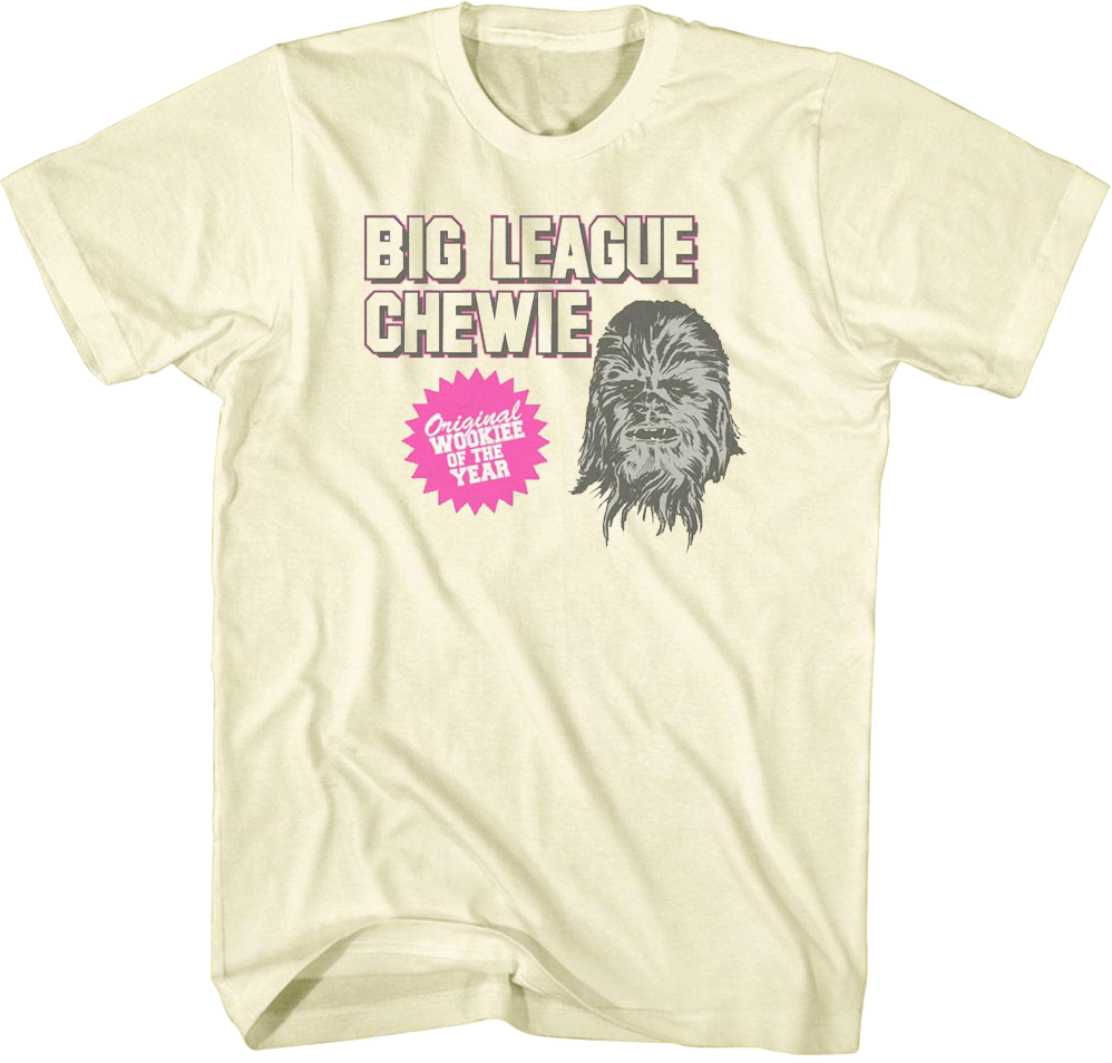 Big League Chewie Wookie Of The Year Star Wars T-Shirt product image 1