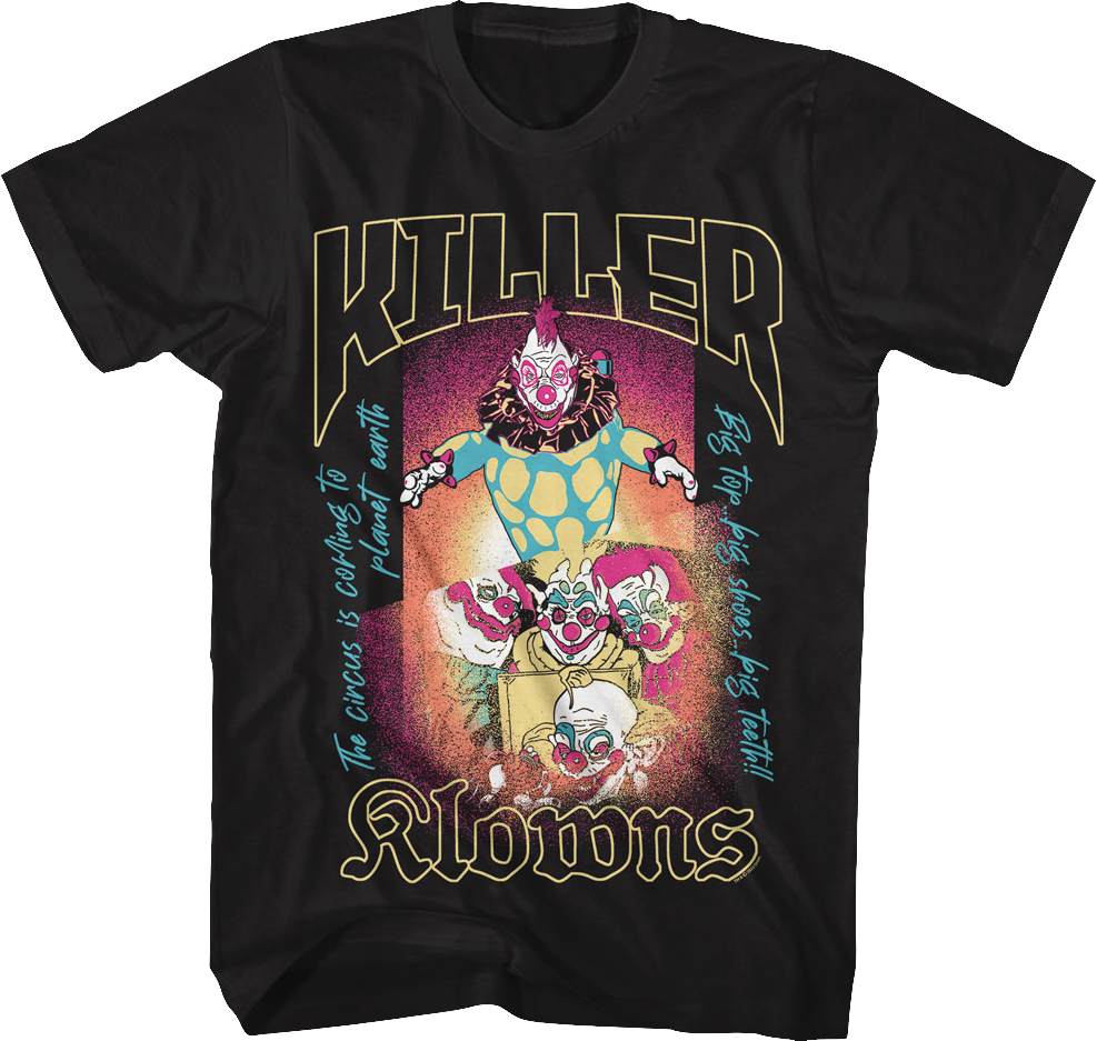 Big Top Poster Killer Klowns From Outer Space T-Shirt