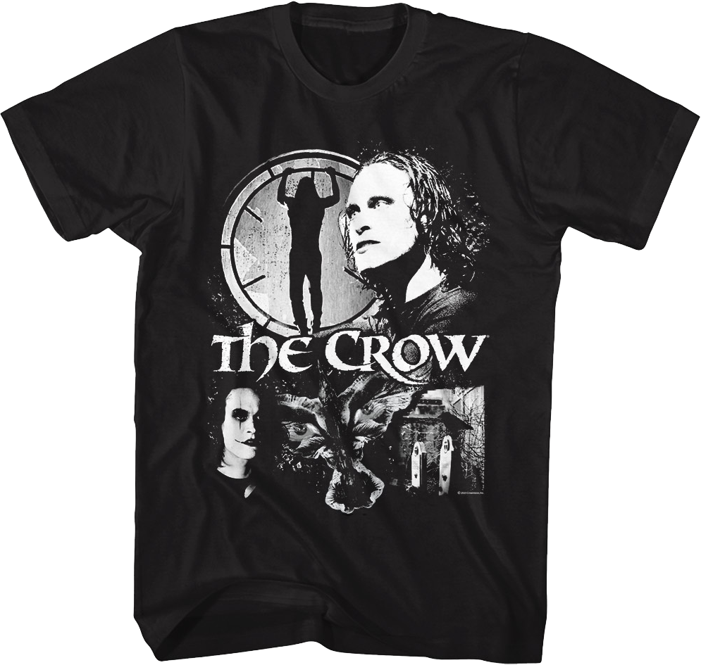 Black And White Collage The Crow T-Shirt product image 1