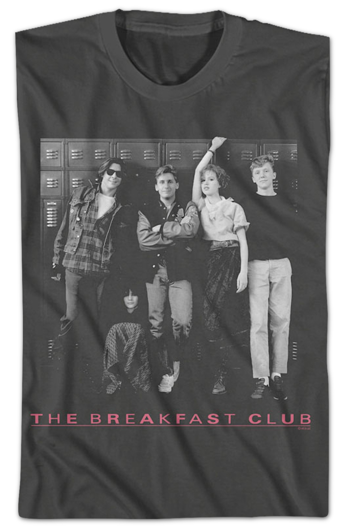 Black And White Locker Photo Breakfast Club T-Shirt product image 2