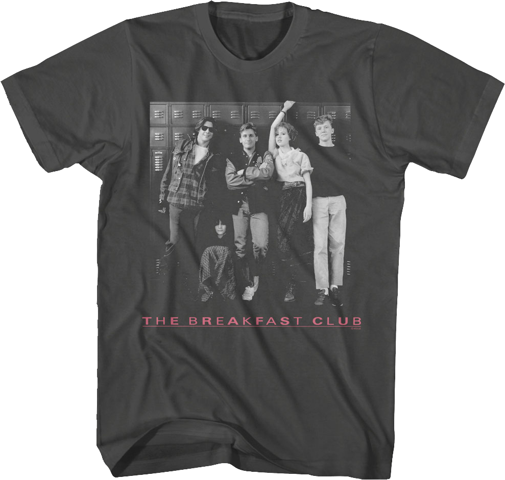 Black And White Locker Photo Breakfast Club T-Shirt product image 1
