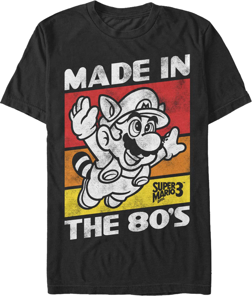 Black Made In The 80's Super Mario Bros. T-Shirt product image 1