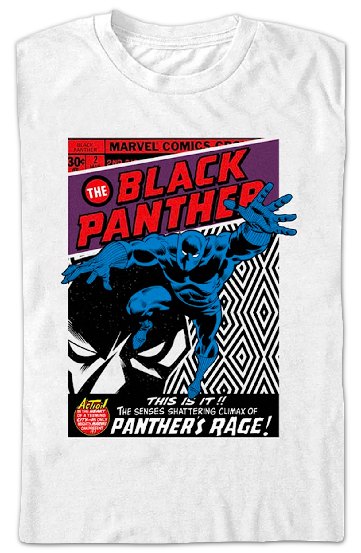 Black Panther Rage Marvel Comics T-Shirt product image 2
