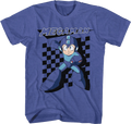 Blue Bomber Checkerboard Mega Man T-Shirt product image 1