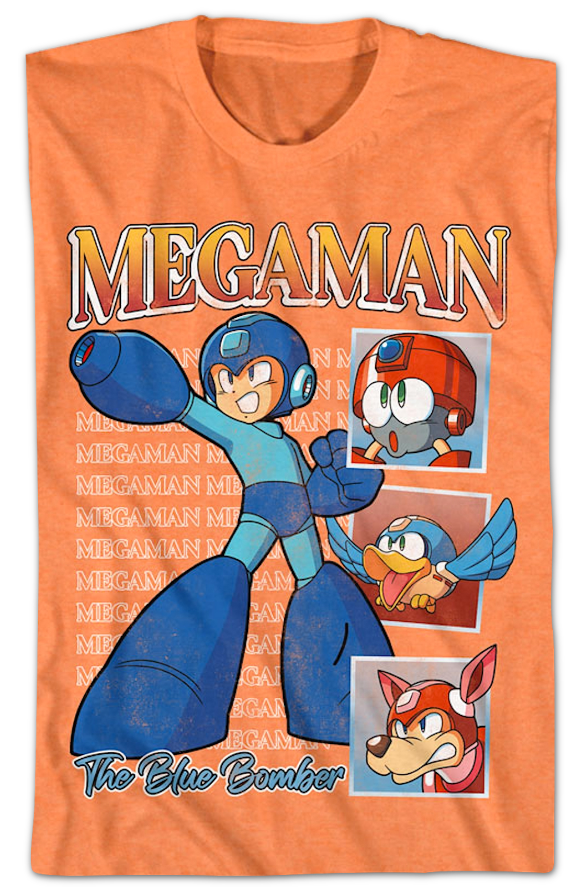 Blue Bomber Squares Mega Man T-Shirt product image 2