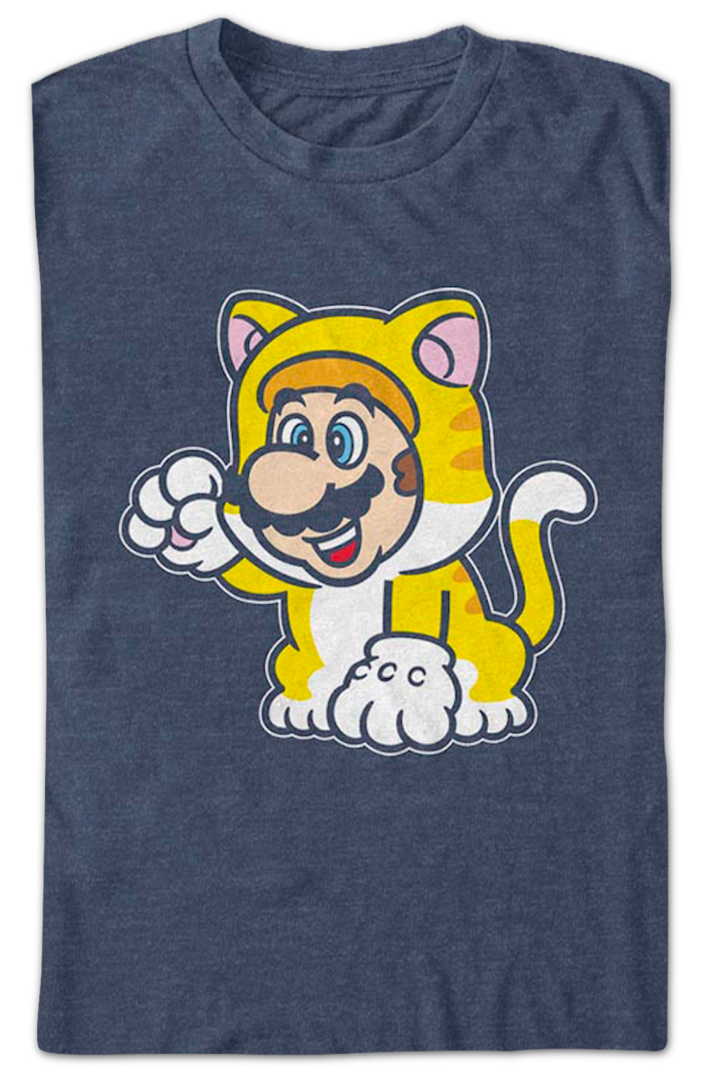 Blue Cat Mario Super Bros. T-Shirt product image 2