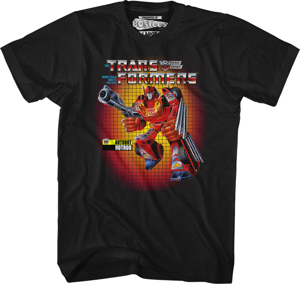 Box Art Hot Rod Transformers T-Shirt product image 1