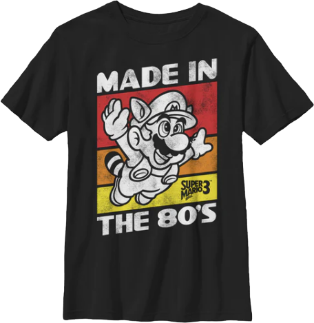Boys Youth Made In The 80's Super Mario Bros. 3 Shirt product image 1