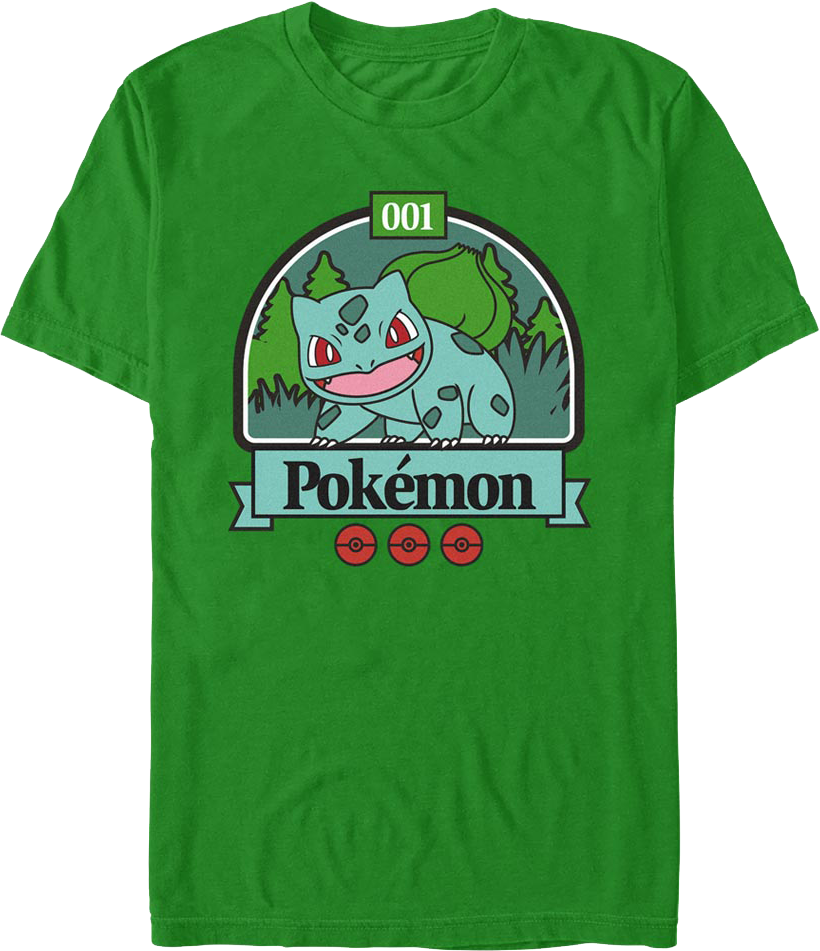 Bulbasaur Pokemon T-Shirt product image 1