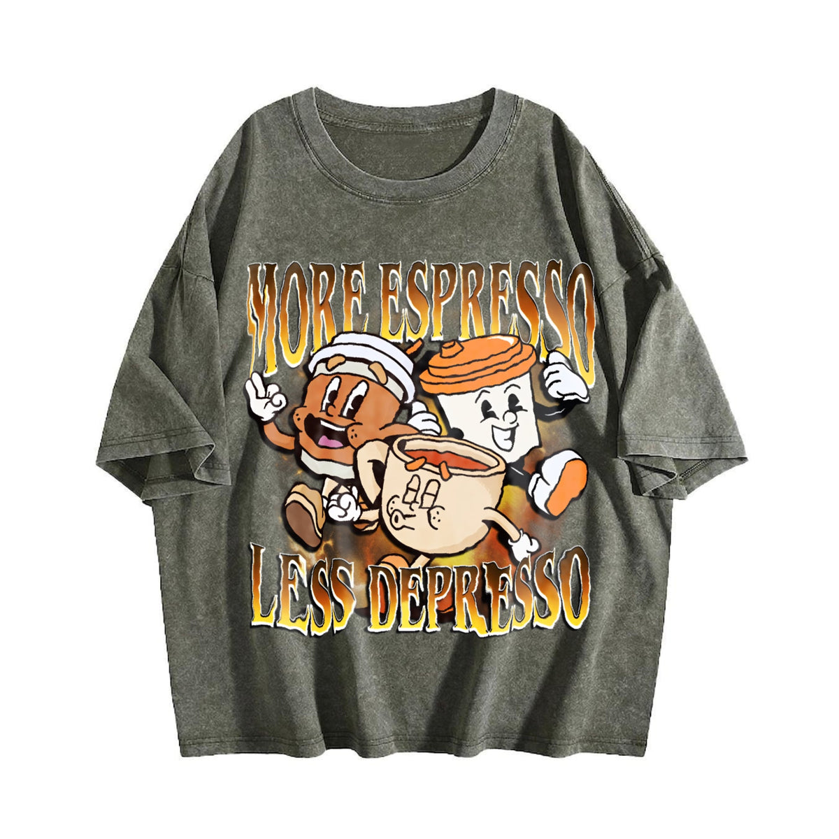 More Espresso Less Depresso Vintage Washed T-Shirt product image 4