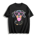 Dachshund Mama Blowing Bubble Cotton T-Shirt product image 1