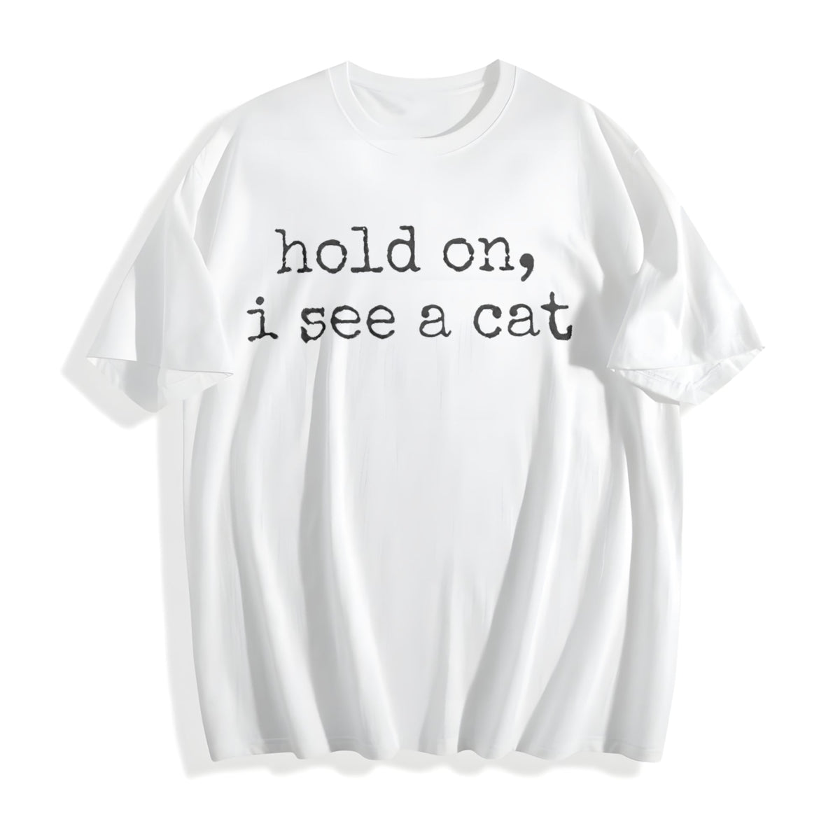 Hold On I See A Cat Cotton T-Shirt product image 2