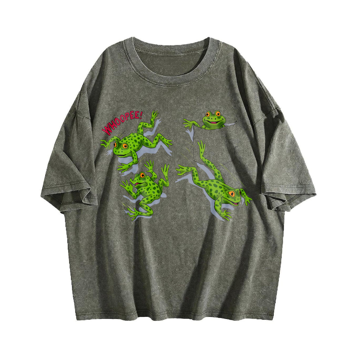 Frogs Chaos 90s Vintage Washed T-Shirt product image 4