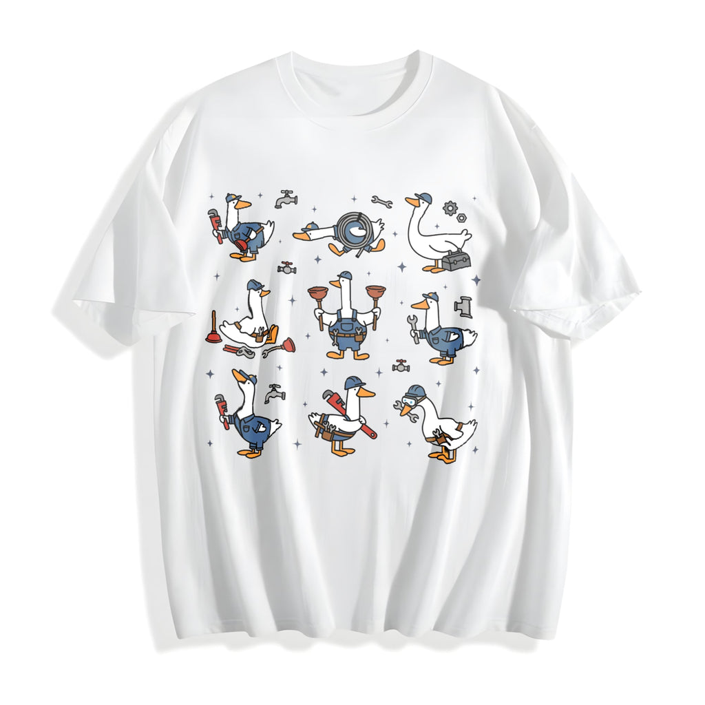Silly Goose Plumber Cotton T-Shirt product image 2
