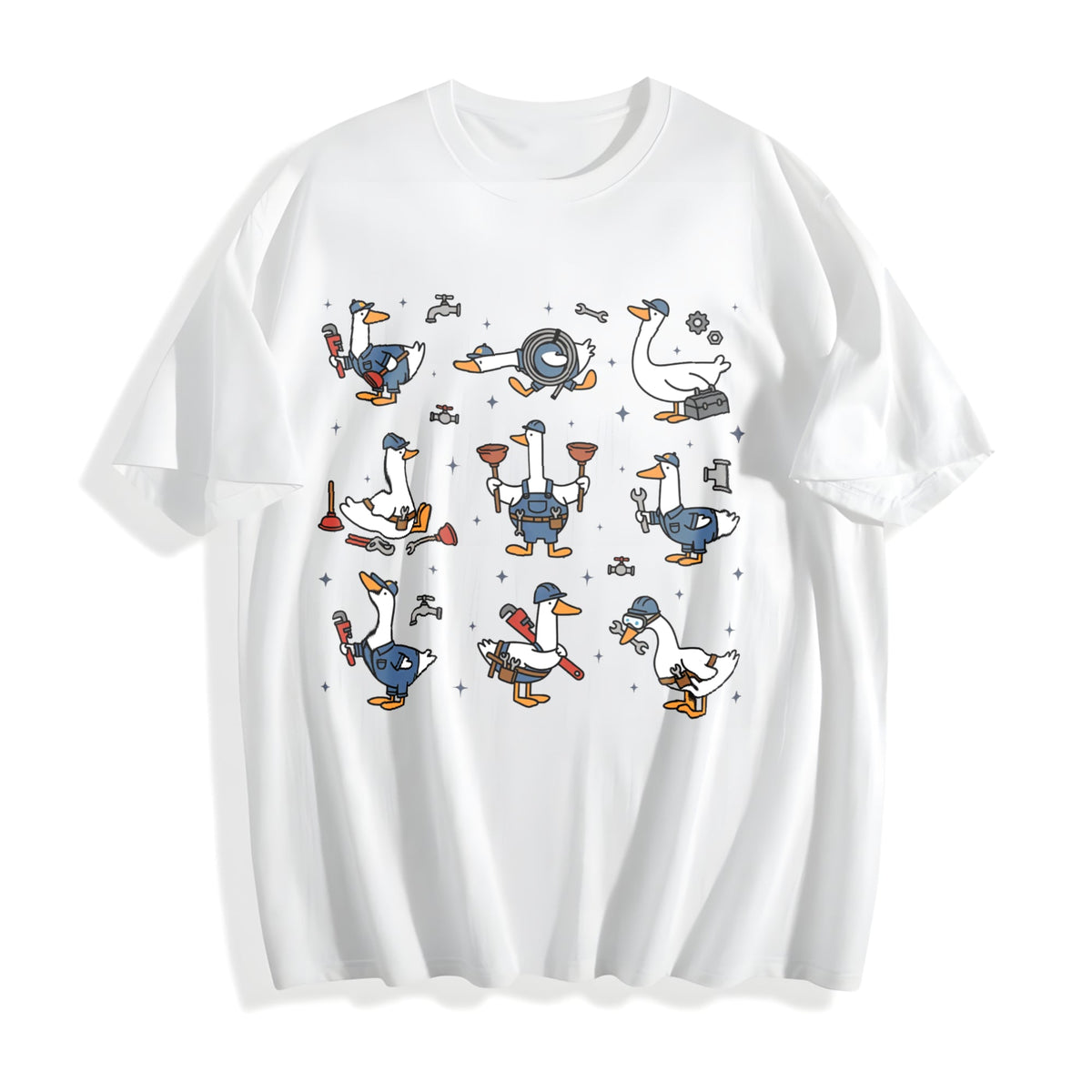 Silly Goose Plumber Cotton T-Shirt product image 2