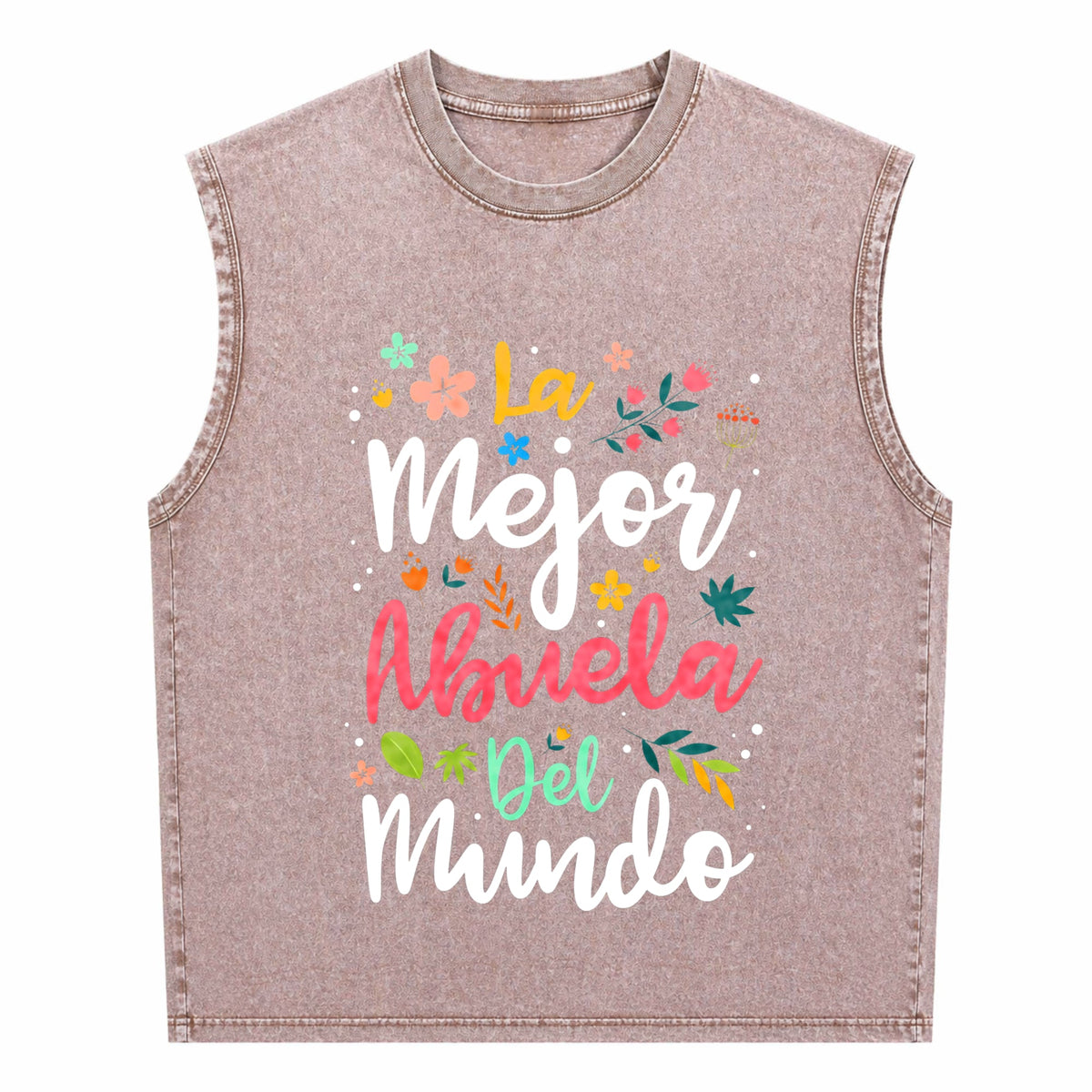 Best Grandma In The World - Hispanic Grandma & Mother's Men's Washed Tank Top