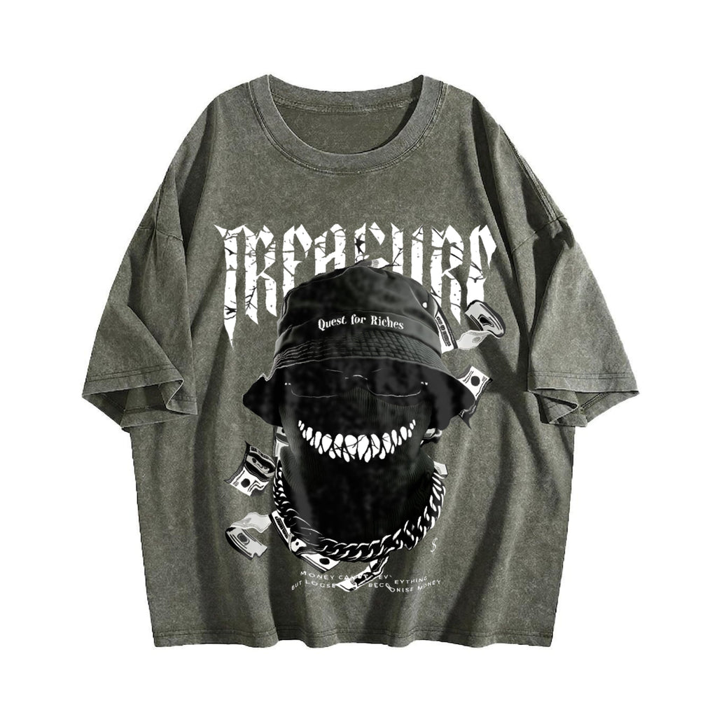 Short-sleeved Vintage Washed T-Shirt product image 4