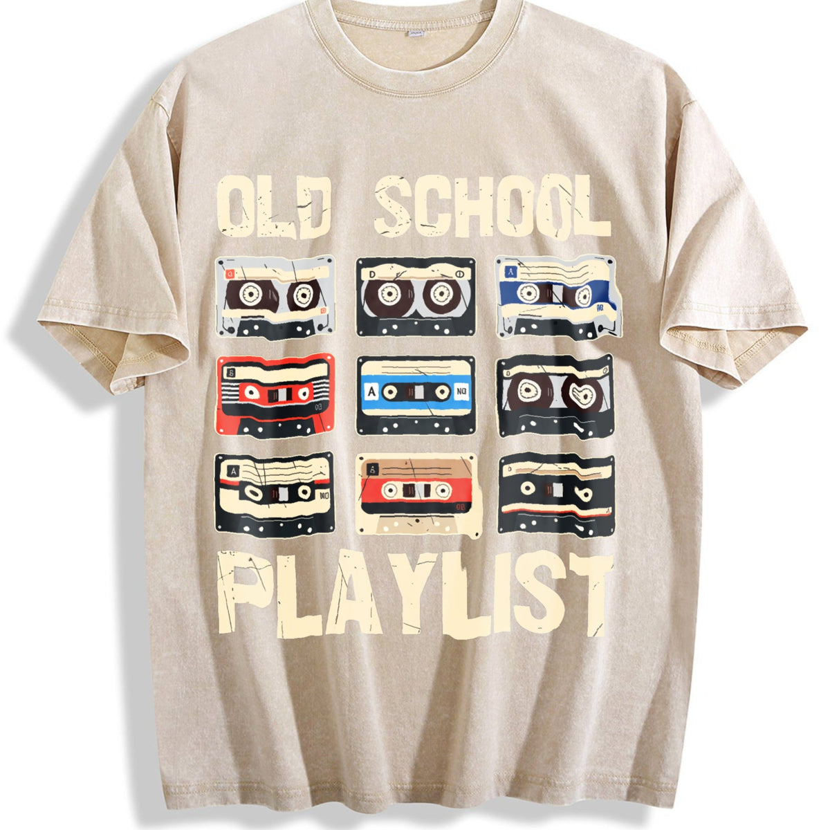 Alphabets Vintage Washed T-Shirt product image 1