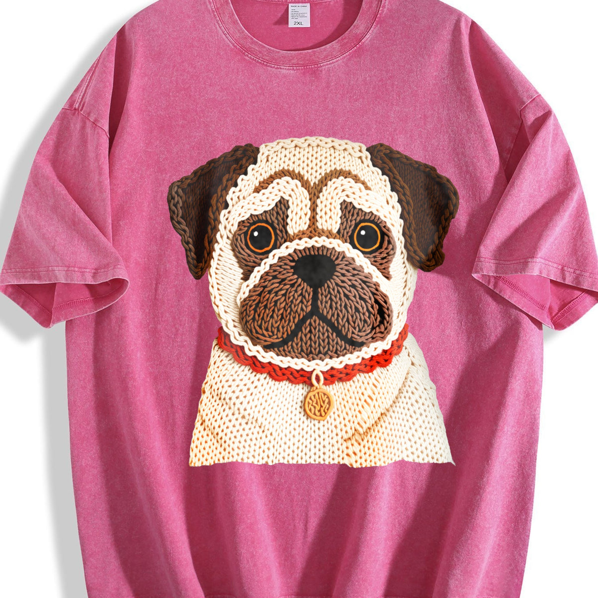 Winter A Pug Vintage Washed T-Shirt product image 7