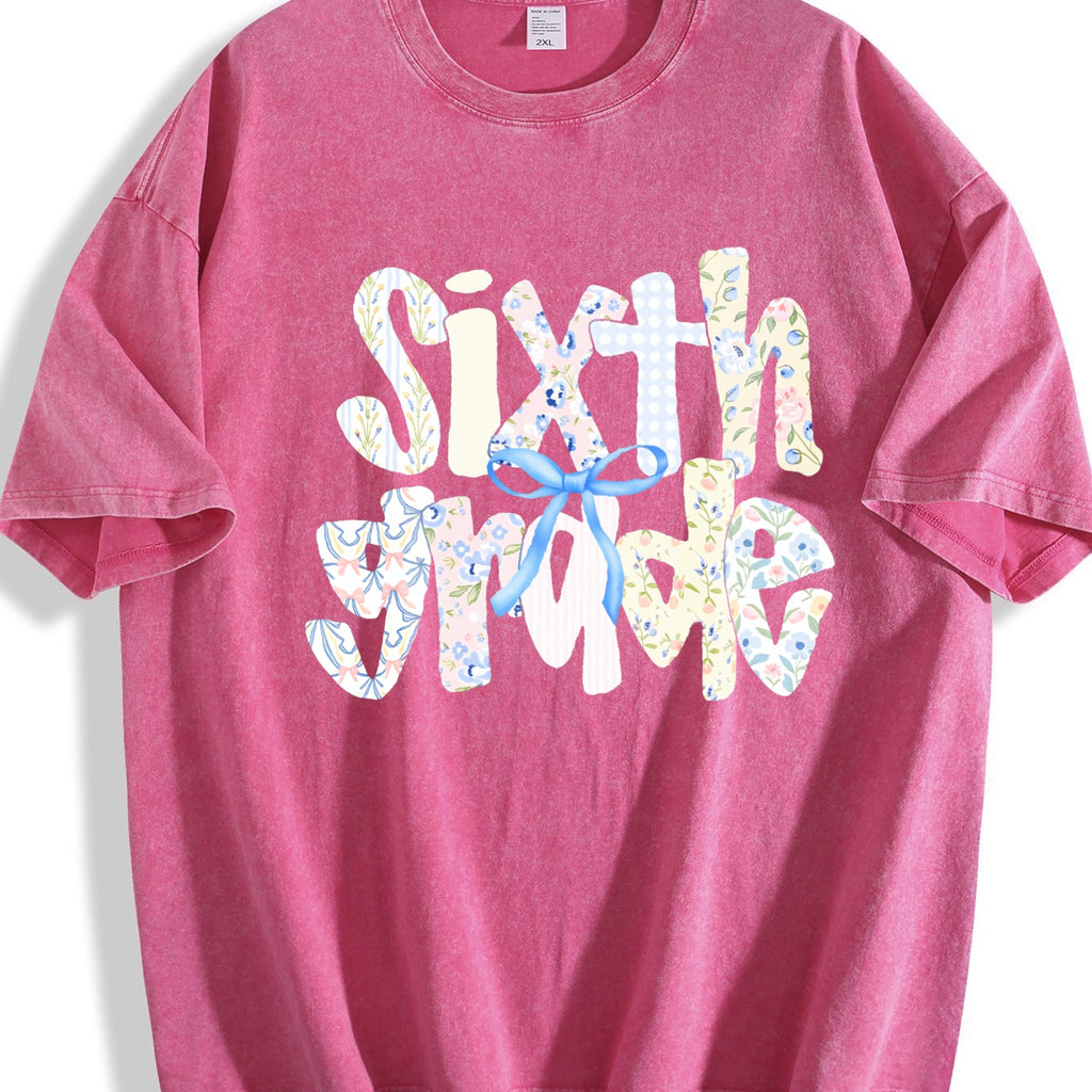 Sixth Grade Teacher Vintage Washed T-Shirt product image 5