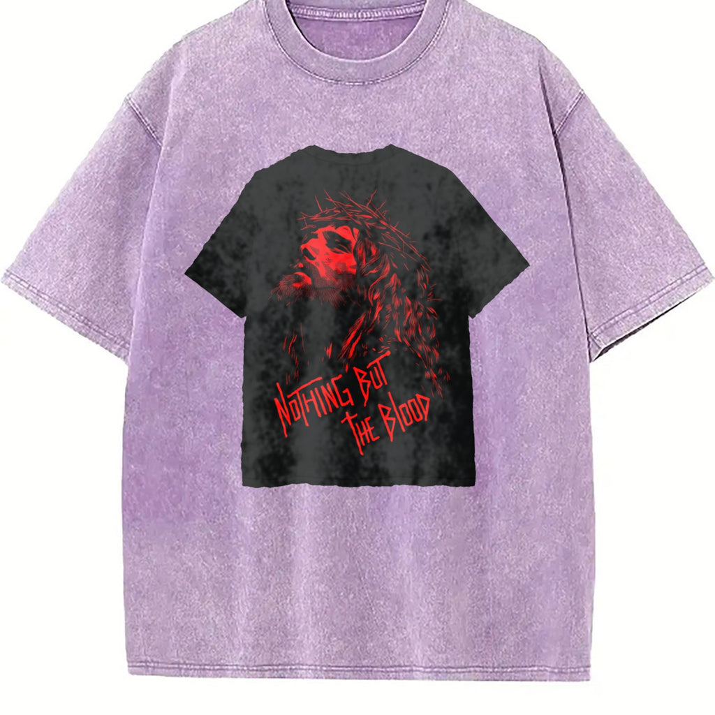 Christian Crown Of Thorns Vintage Washed T-Shirt product image 6