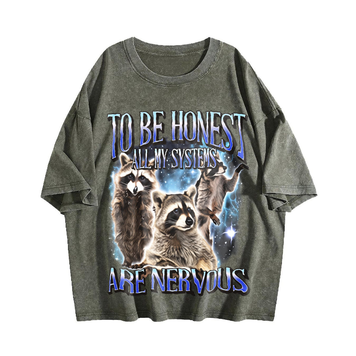 To Be Honest All My Systems Are Nervous Vintage Washed product image 4