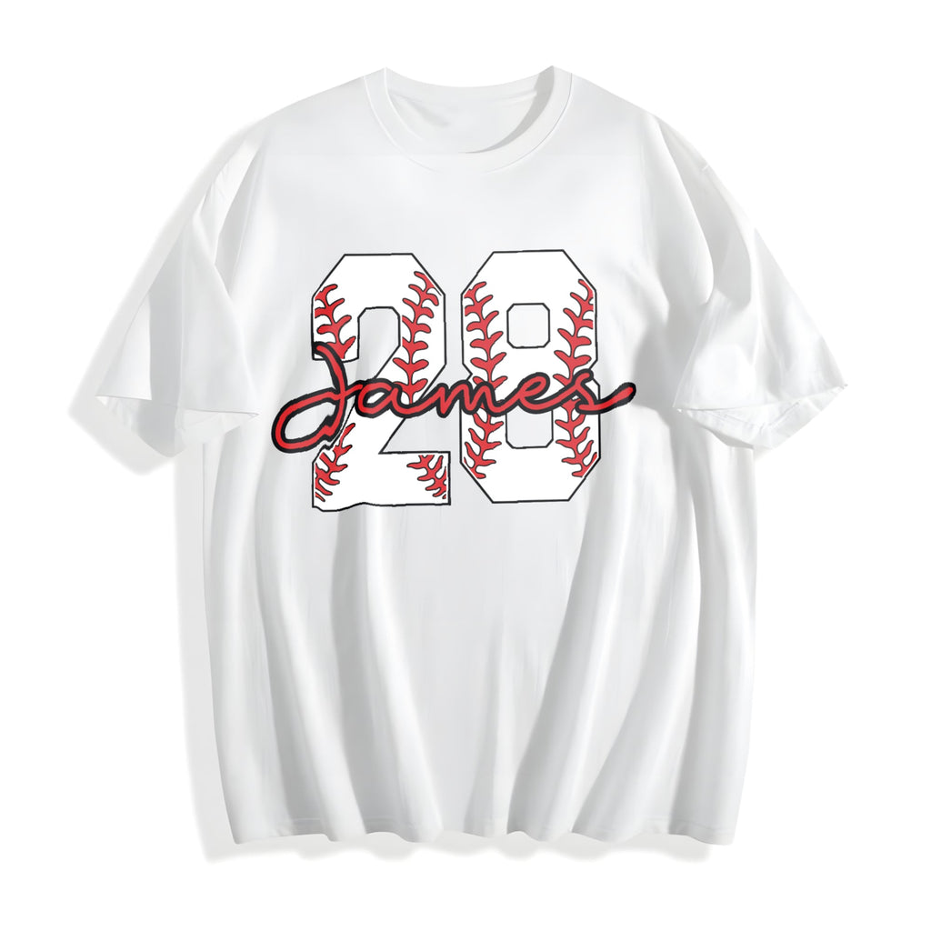 Baseball Number Cotton T-Shirt product image 2