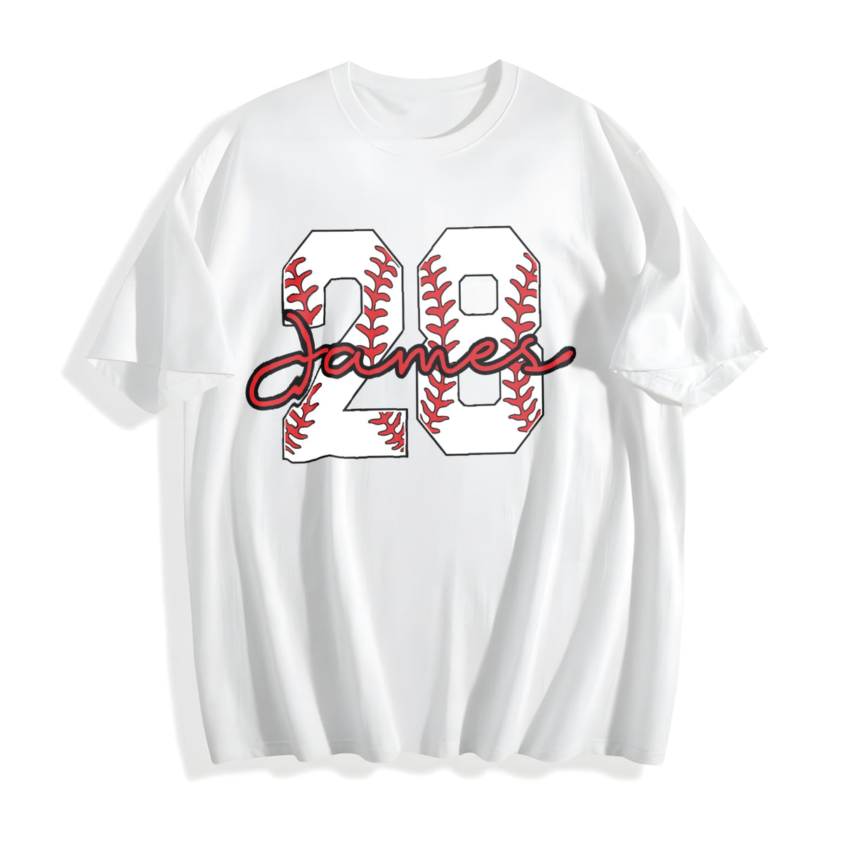 Baseball Number Cotton T-Shirt product image 2
