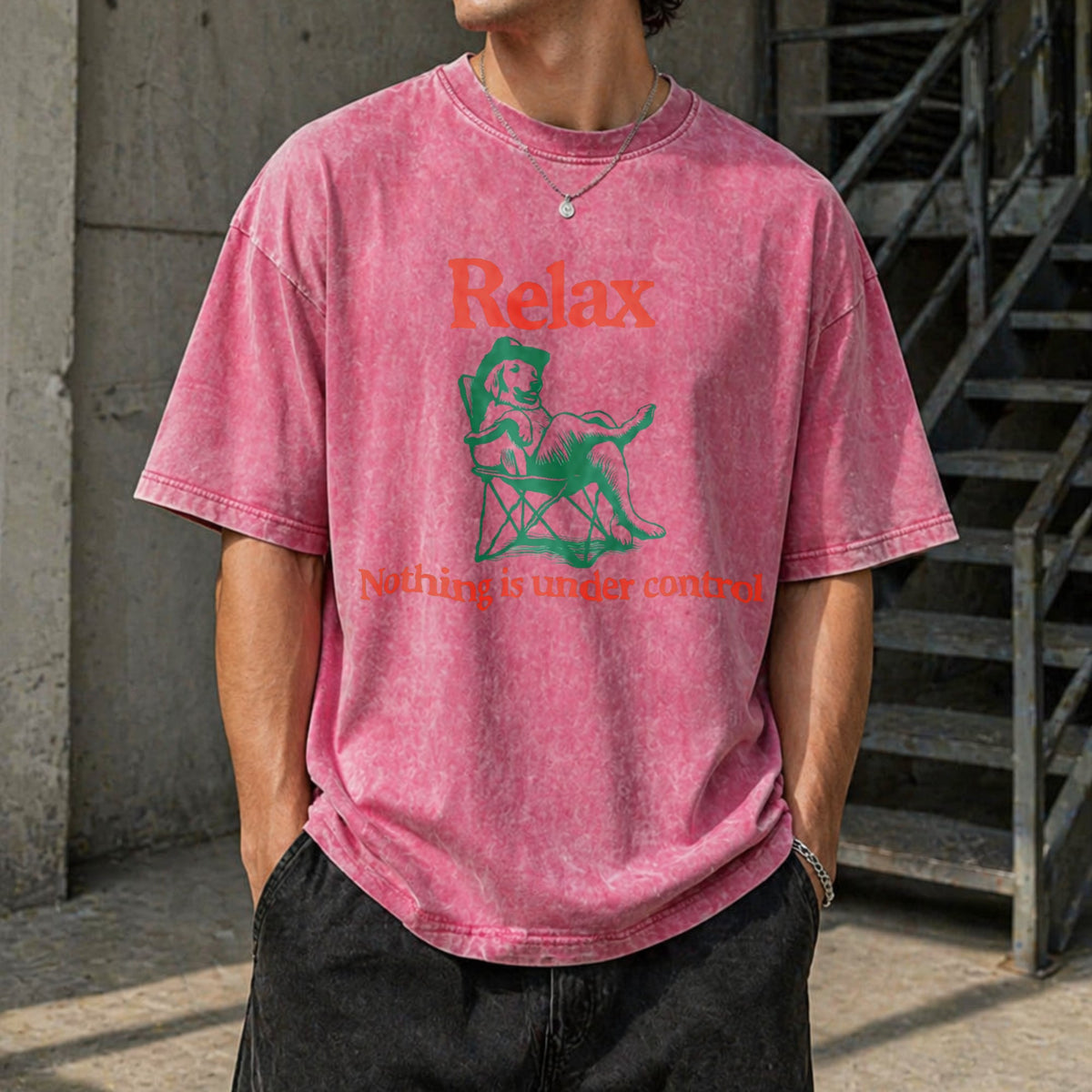 Chill Dog - Relax Nothing Is Under Control Vintage Washed product image 7