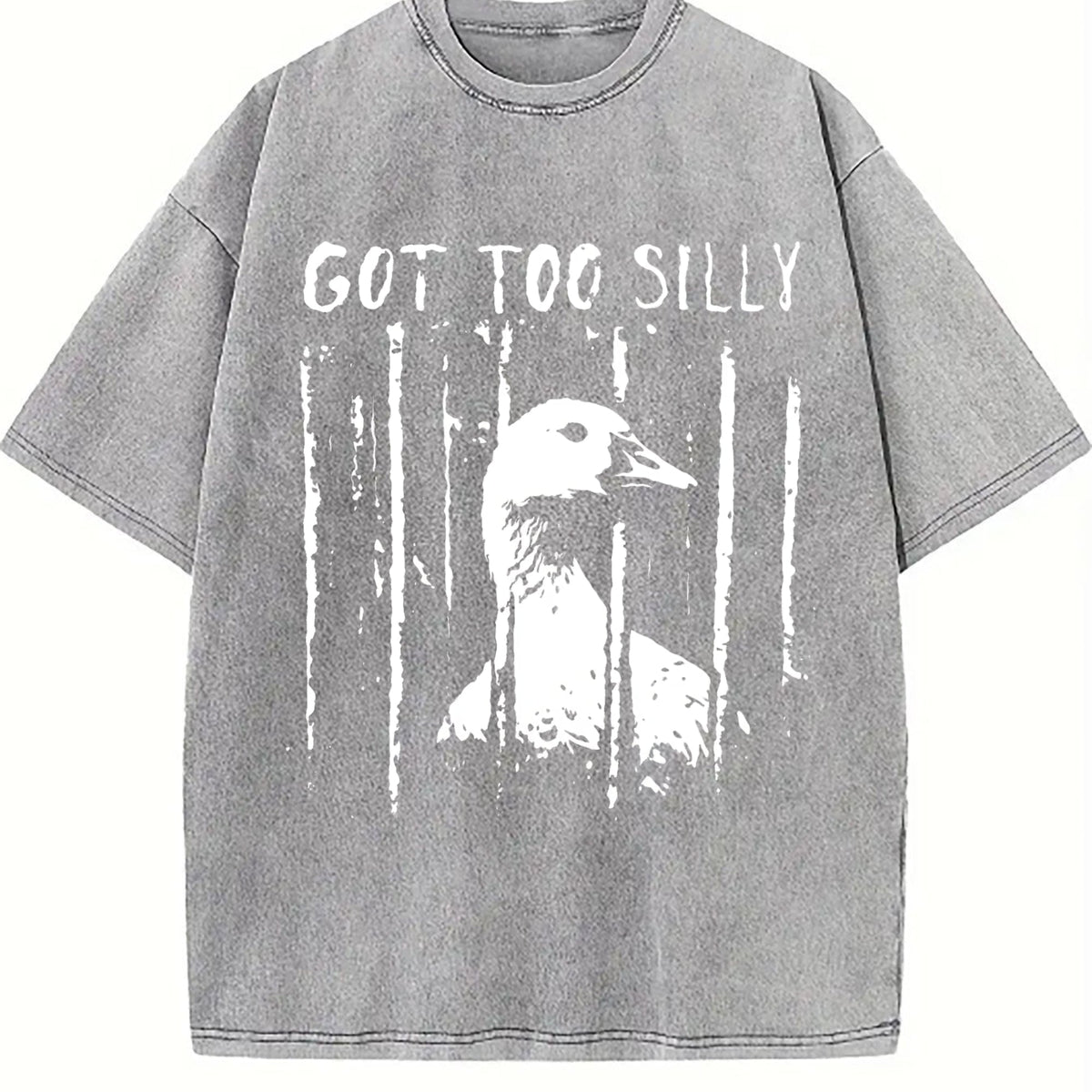 Unhinged Goose Got Too Silly Jail Meme Boxy Dtg Vintage product image 5