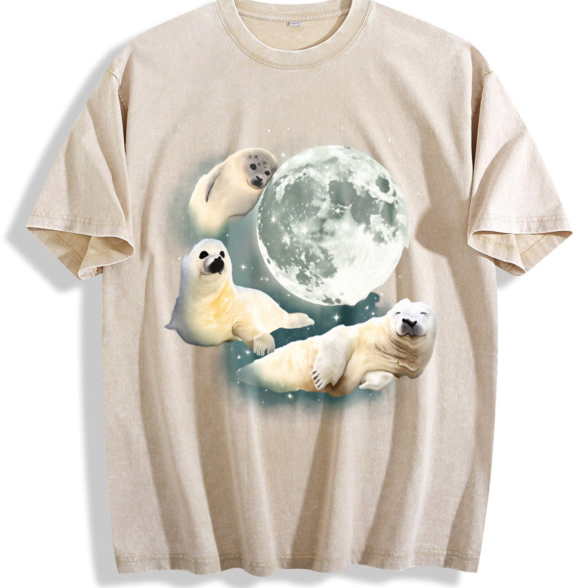 Three Baby Seal Vintage Washed T-Shirt product image 1