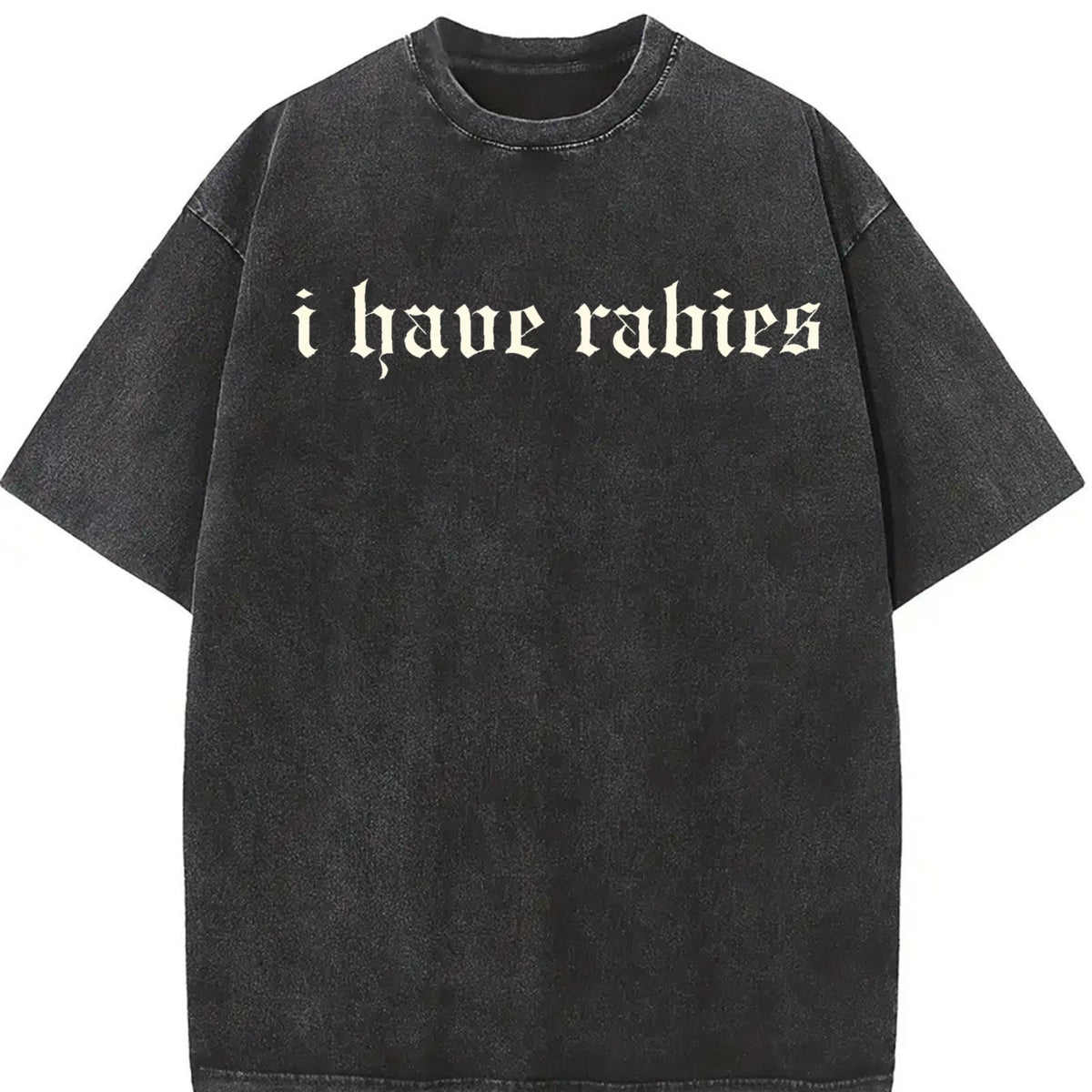 I Have Rabies Funny Vintage Washed T-Shirt product image 2