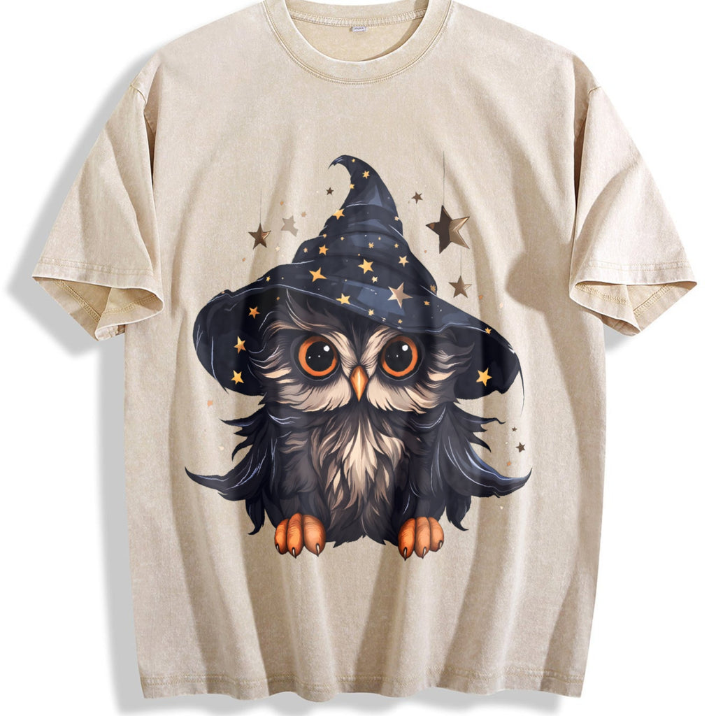 Autumn A Cartoon- Owl From The Early Days Vintage Washed product image 1