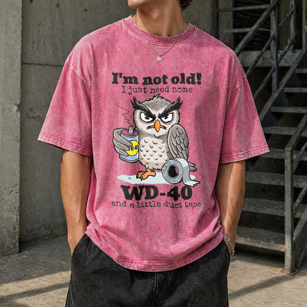 Owl I'm Not Old I Just Need Some Vintage Washed T-Shirt product image 7