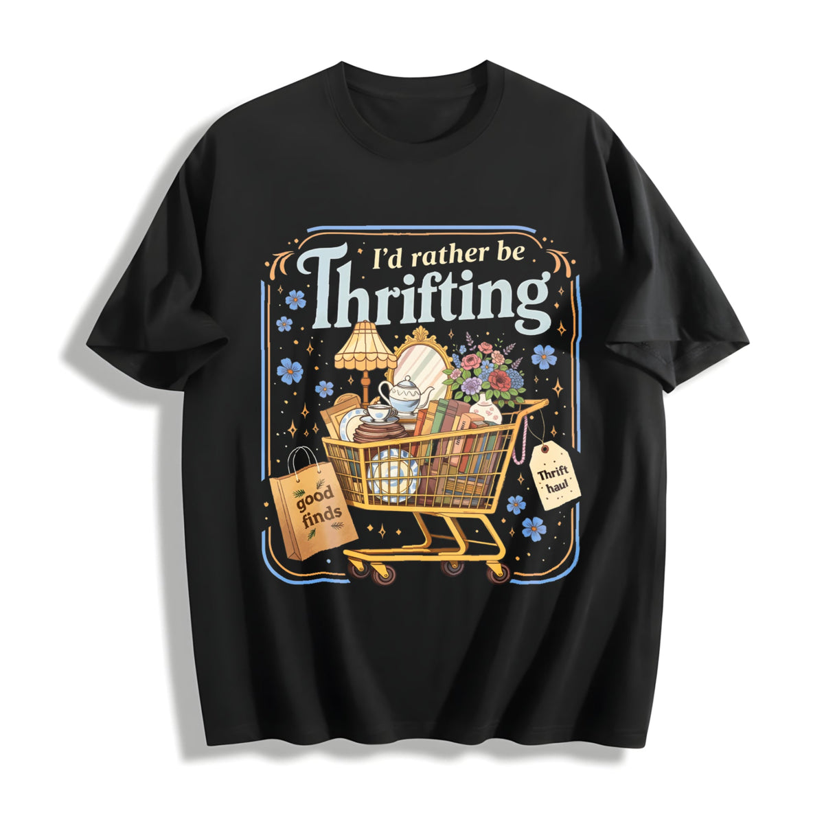 I'd Rather Be Thrifting Cotton T-Shirt product image 1
