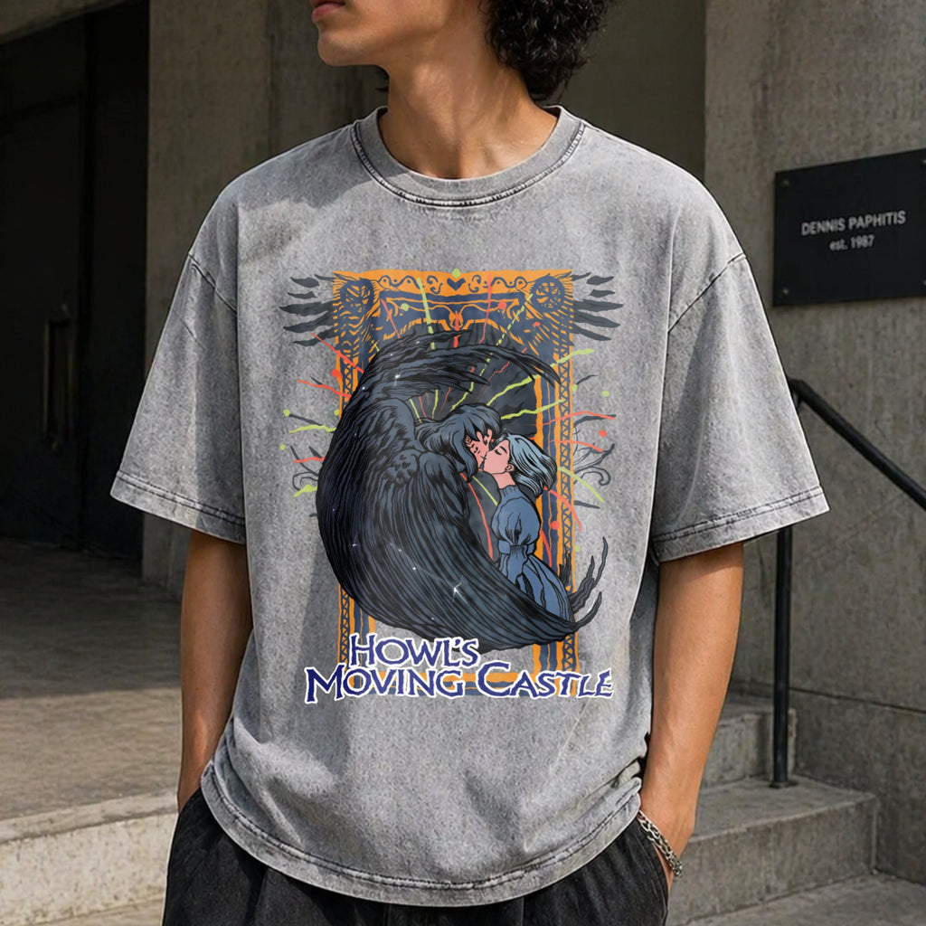 Howl's Moving Castle Vintage Washed T-Shirt product image 5