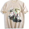 Opossum Howling To Moon 90s Vintage Washed T-Shirt product image 1