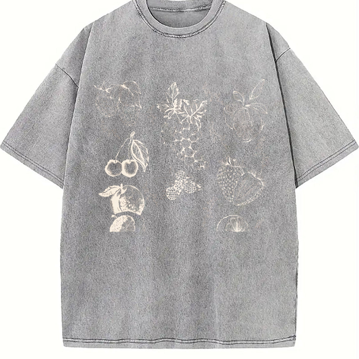 Fruits And Berries 90s Vintage Washed T-Shirt product image 5