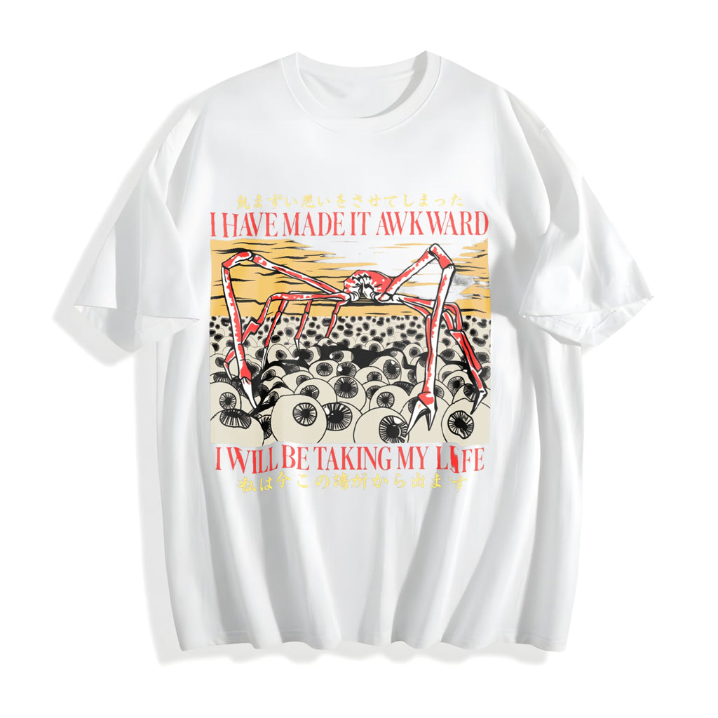 I Have Made It Awkward Japanese Spider Crab Cotton T-Shirt product image 2