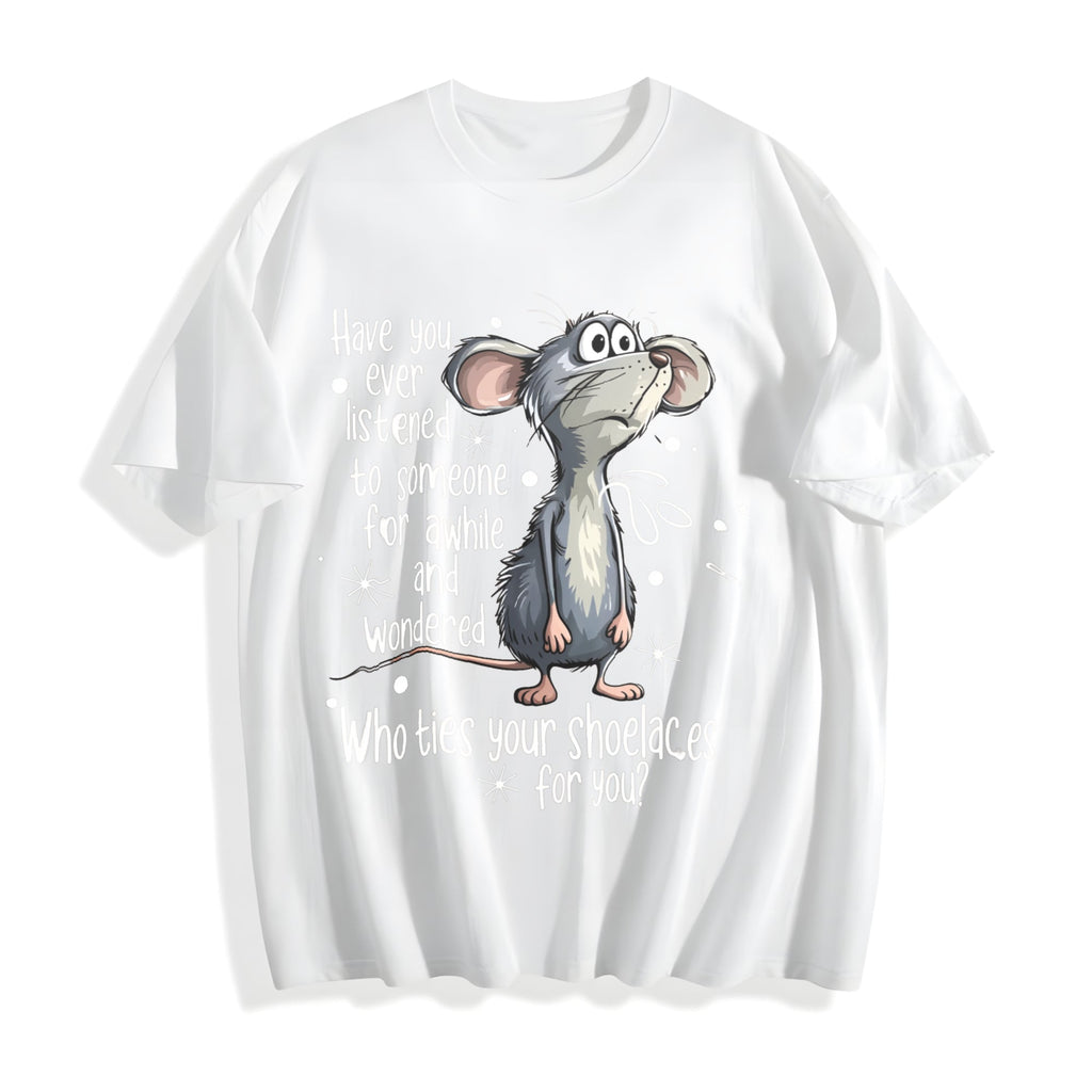 Funny Mouse Quote Cotton T-Shirt product image 2