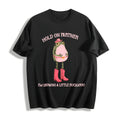 Hold On Partner I'm Growing A Little Buckaroo Cotton T-Shirt product image 1
