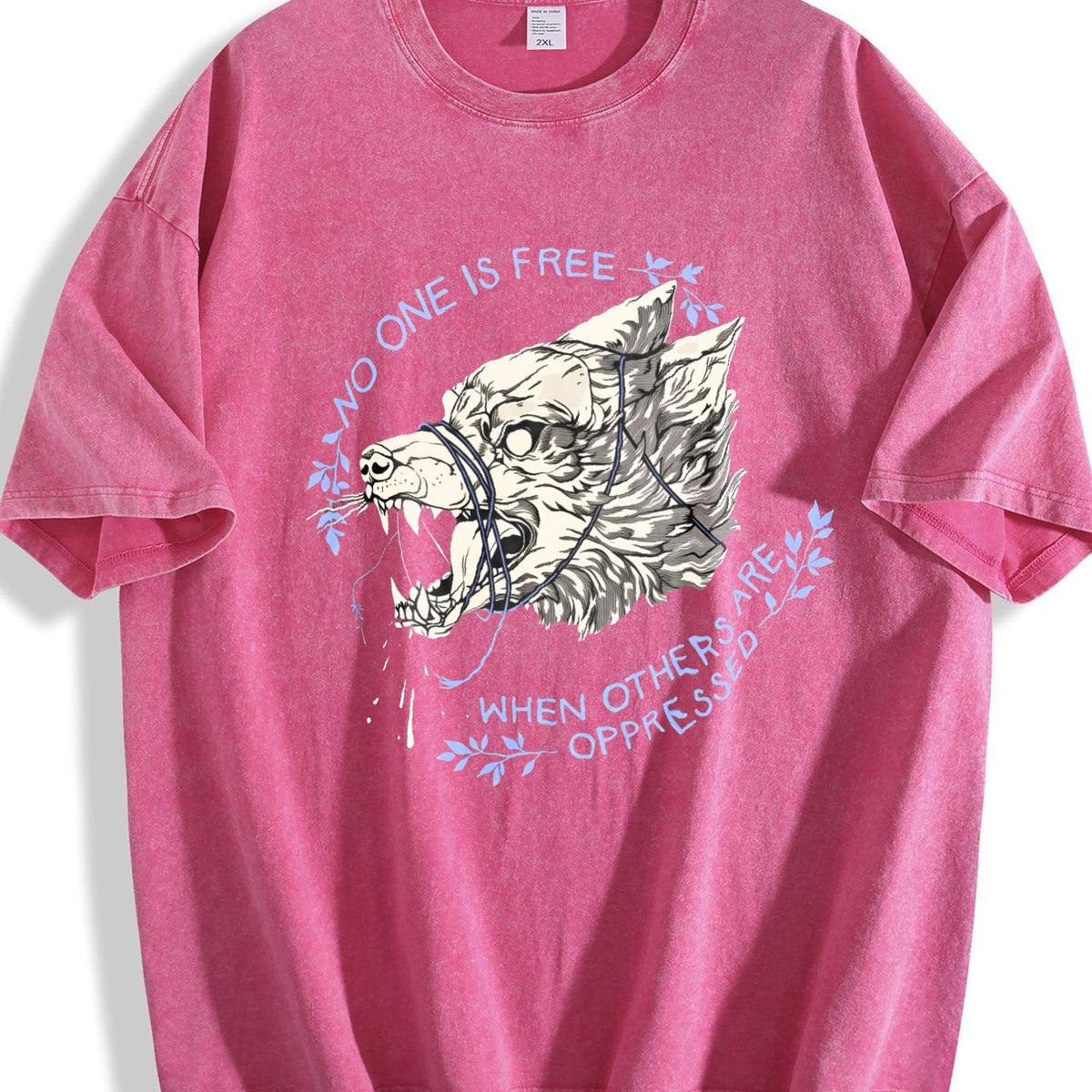 Faded Pure With A Wolf Head Vintage Washed T-Shirt product image 7