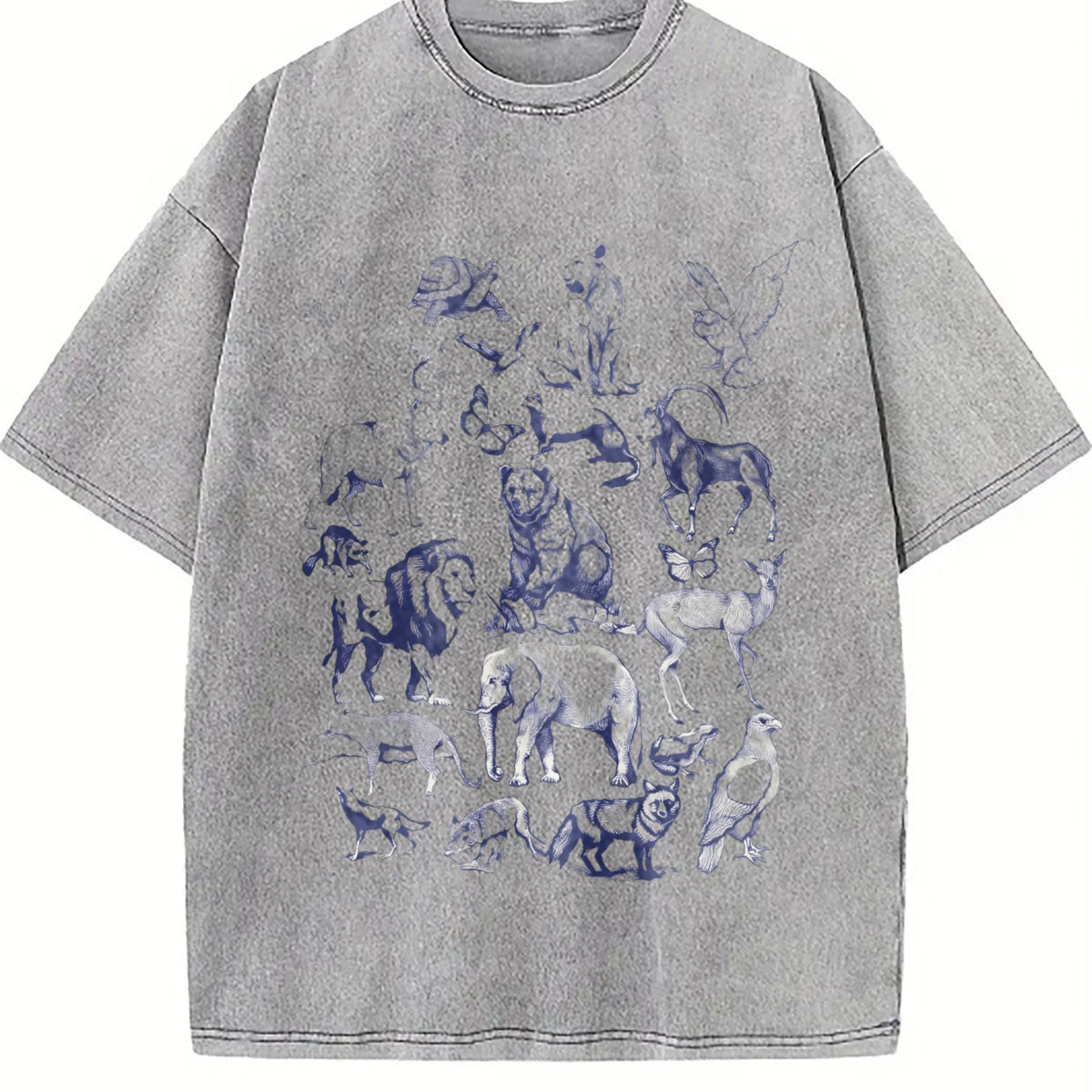 Wild Animals Vintage Washed T-Shirt product image 5