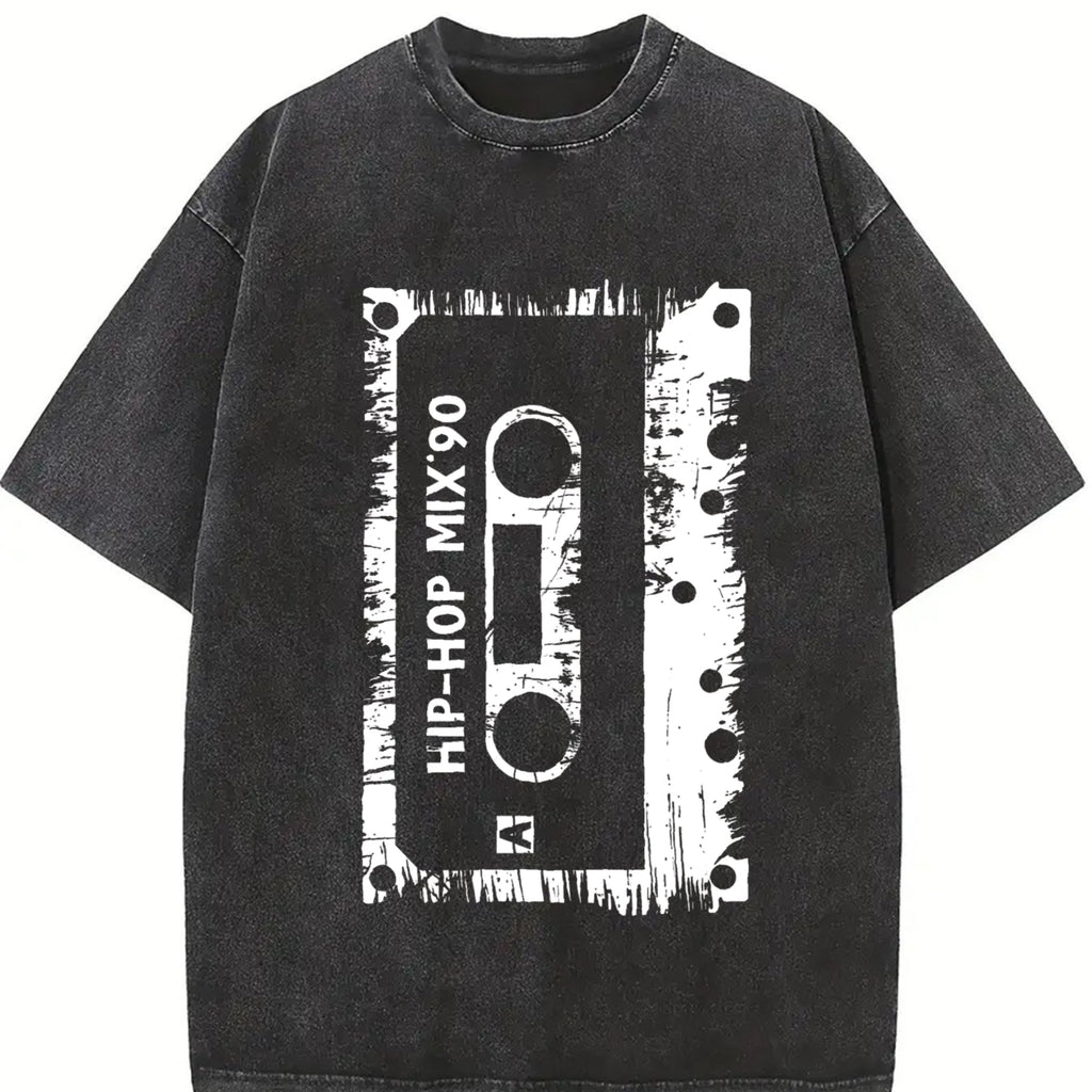 Hip-hop Cassette With Mix 90 Tape - For 90s Vintage Washed product image 2