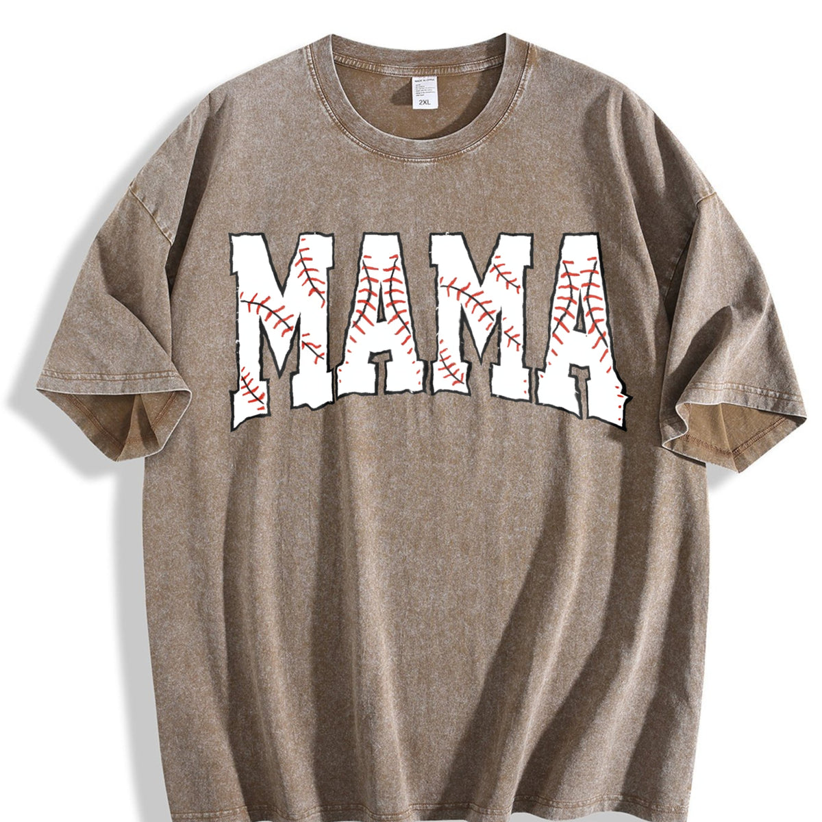 Baseball Mama Vintage Washed T-Shirt product image 3