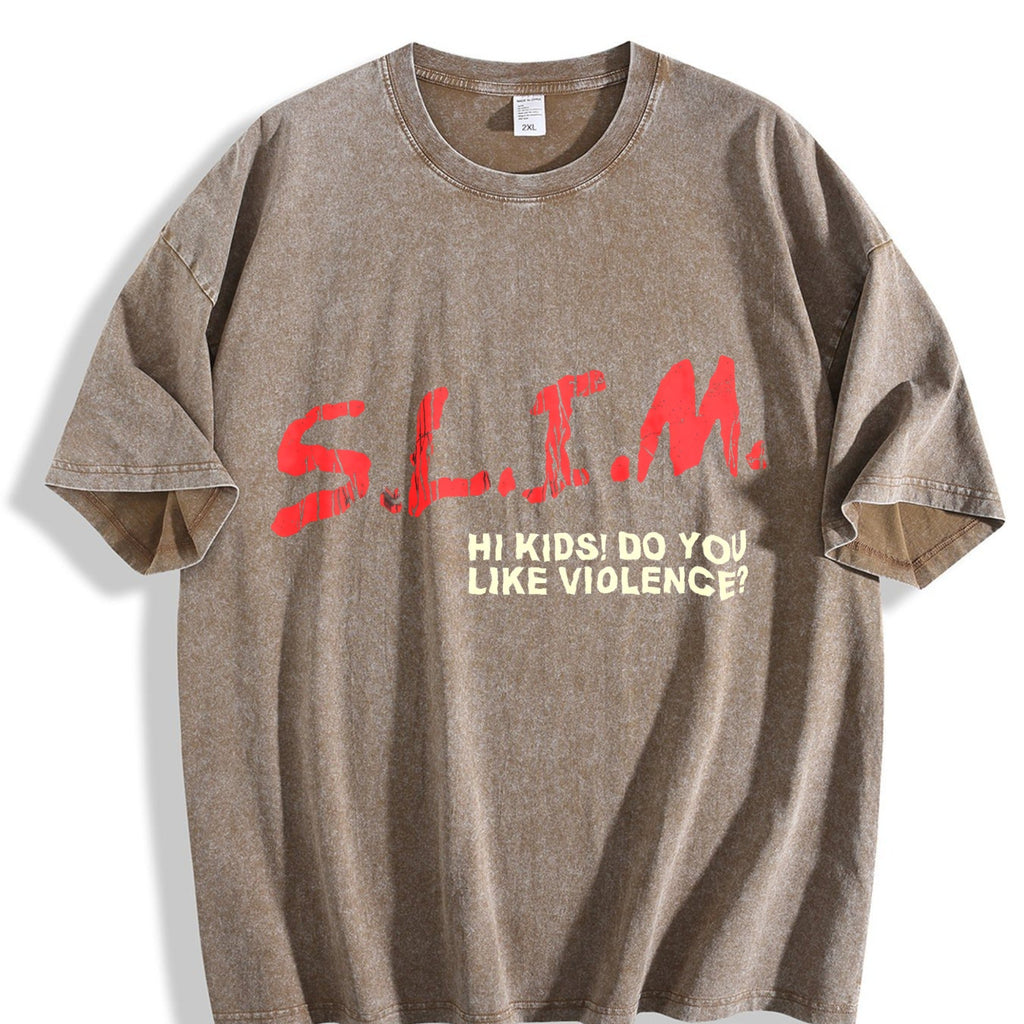 Short-sleeved Vintage Washed T-Shirt product image 3